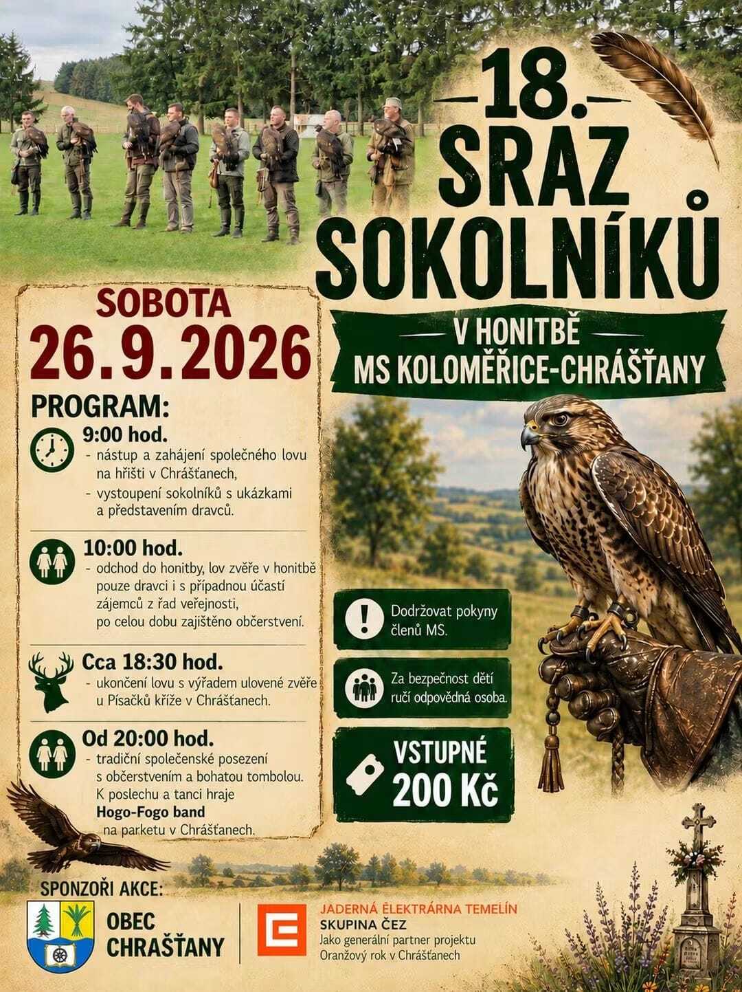 18. SRAZ SOKOLNÍKŮ V CHRÁŠŤANECH