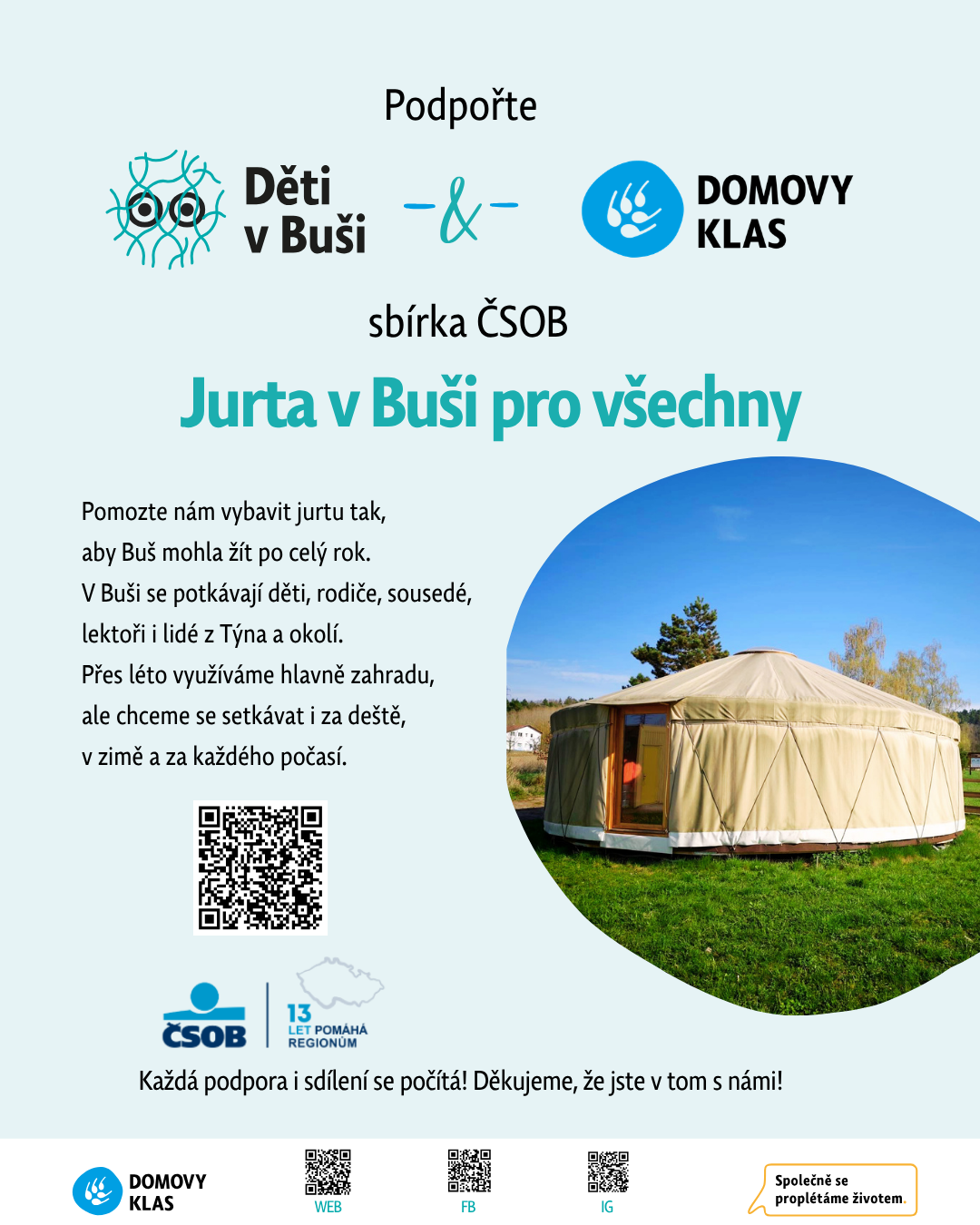 JURTA V BUŠI SBÍRKA ČSOB