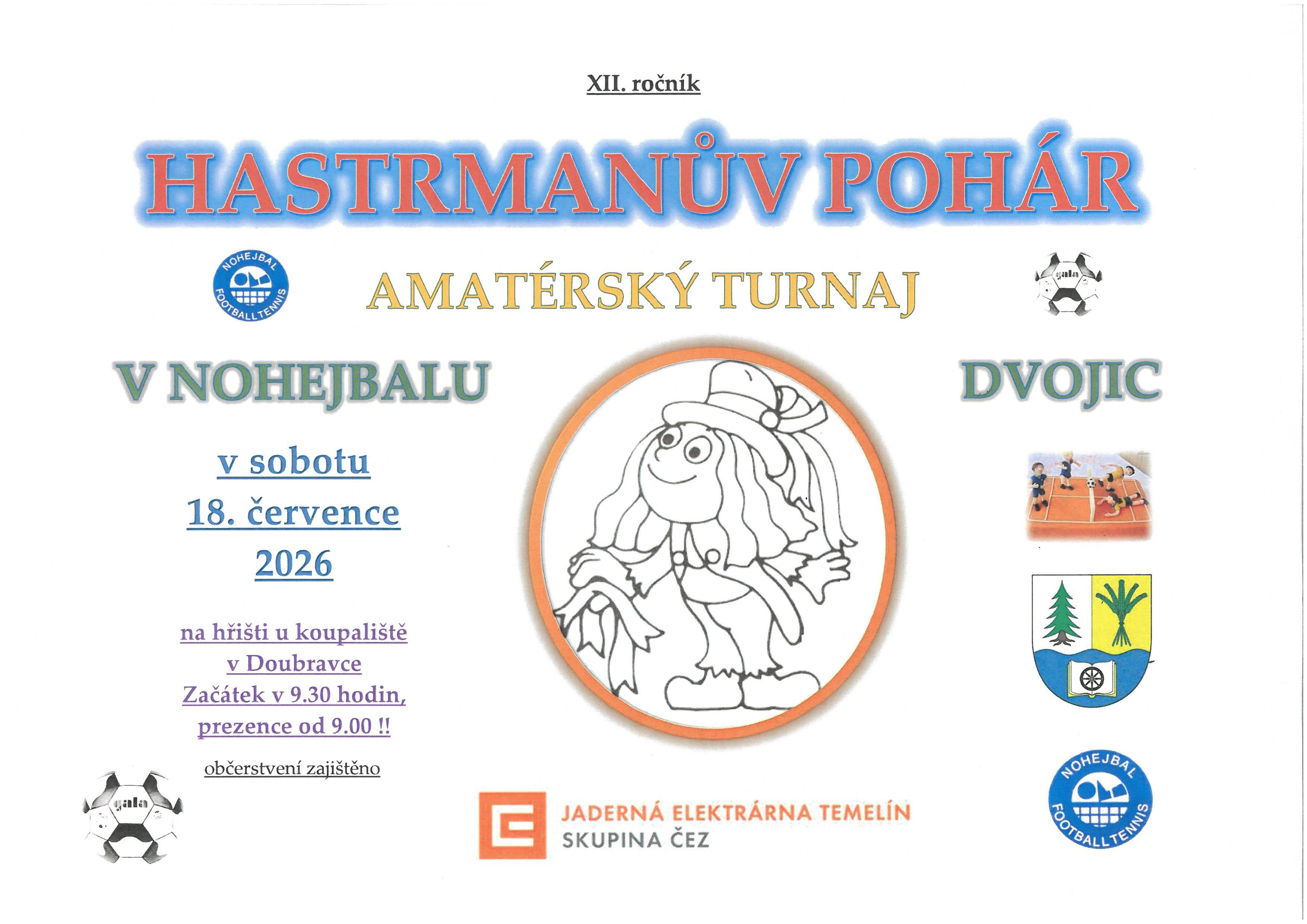 HASTRMANŮV POHÁR - NOHEJBAL V DOUBRAVCE
