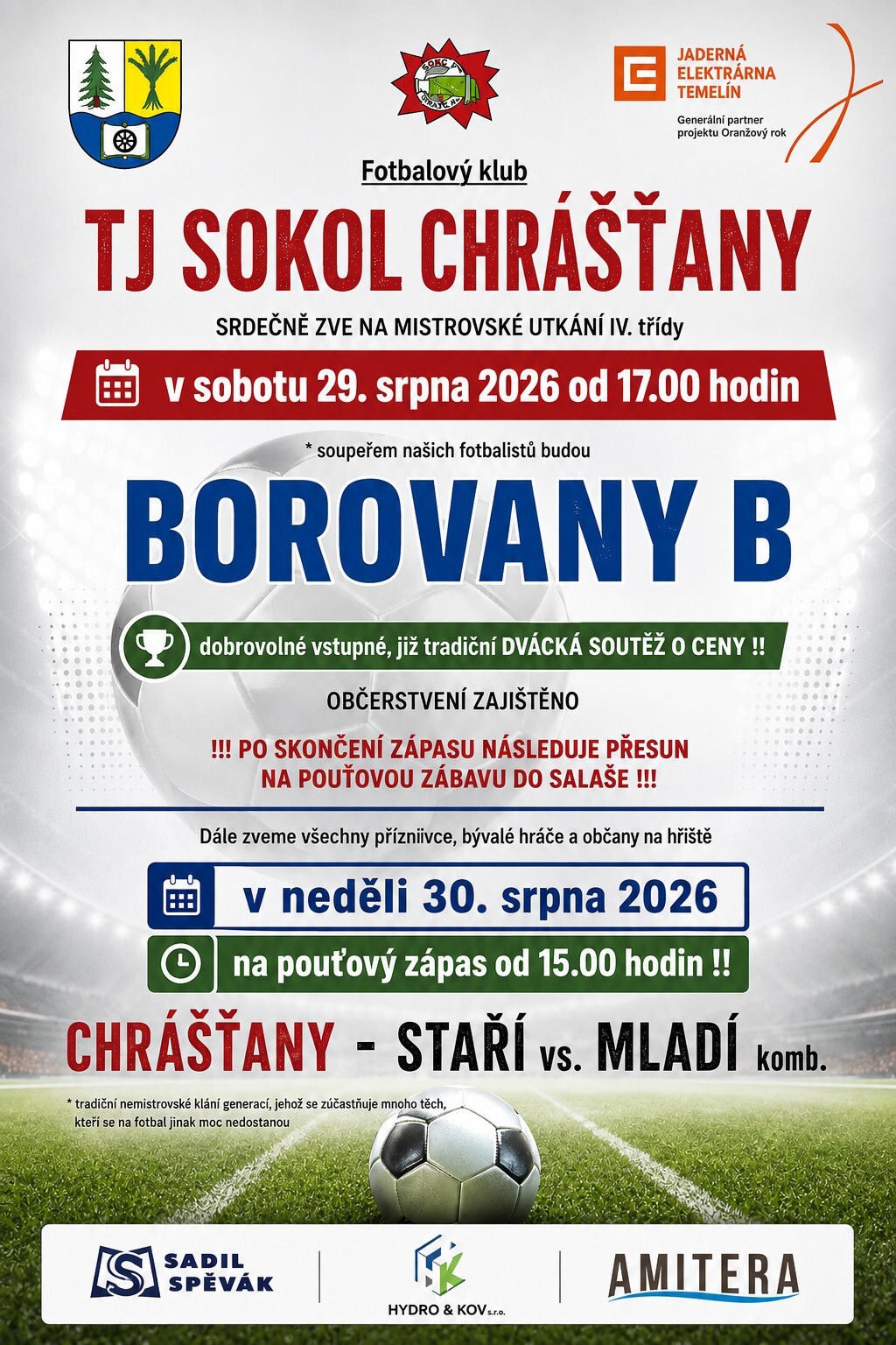 pouťový fotbal 2026