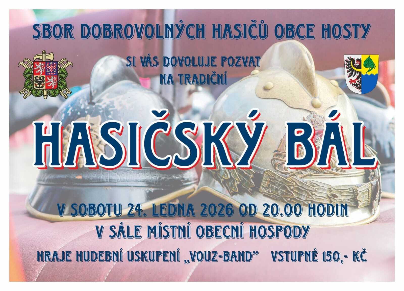 HASIČSKÝ BÁL V HOSTECH