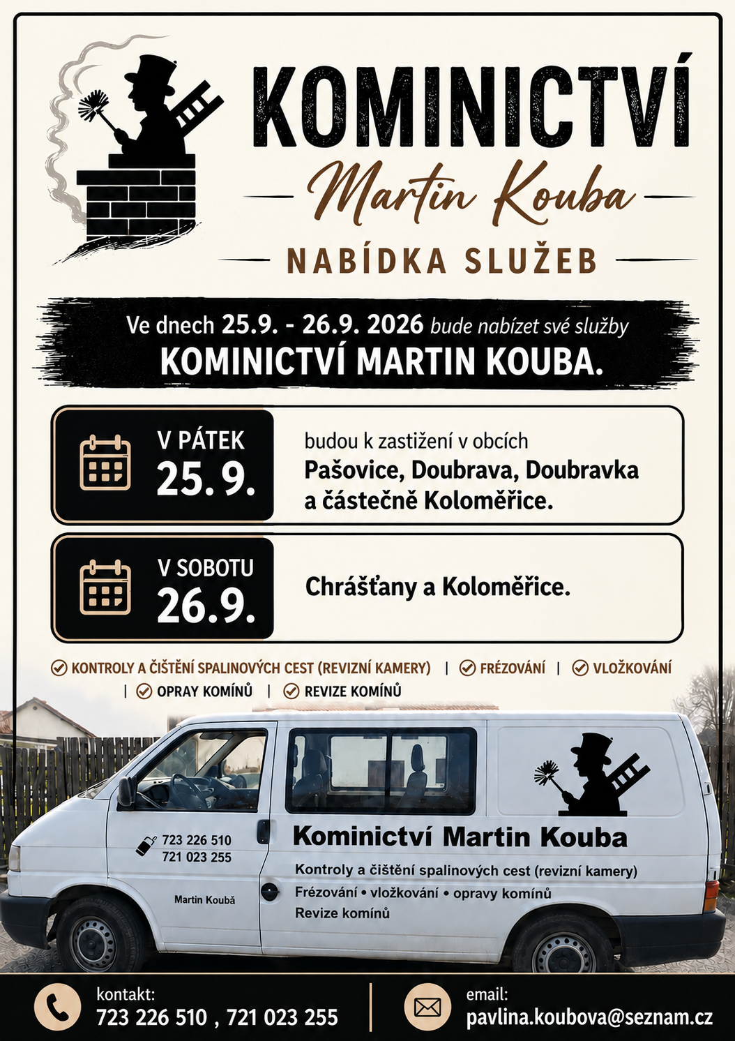 NABÍDKA SLUŽEB KOMINICTVÍ MARTIN KOUBA