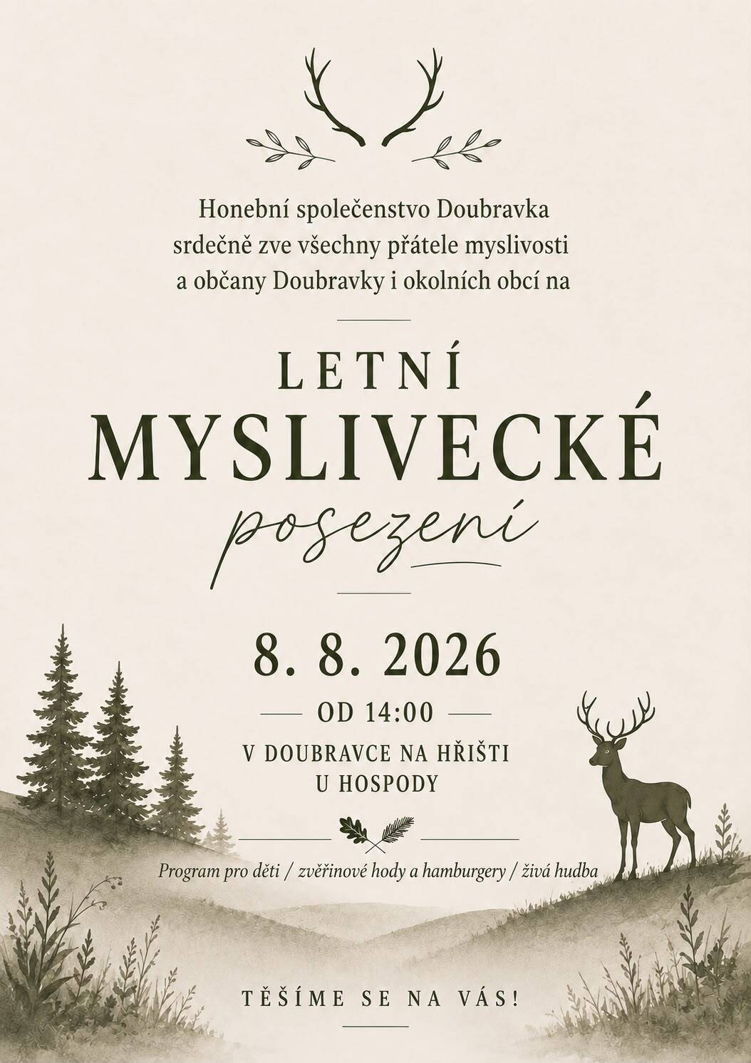 MYSLIVECKÉ SETKÁNÍ V DOUBRAVCE