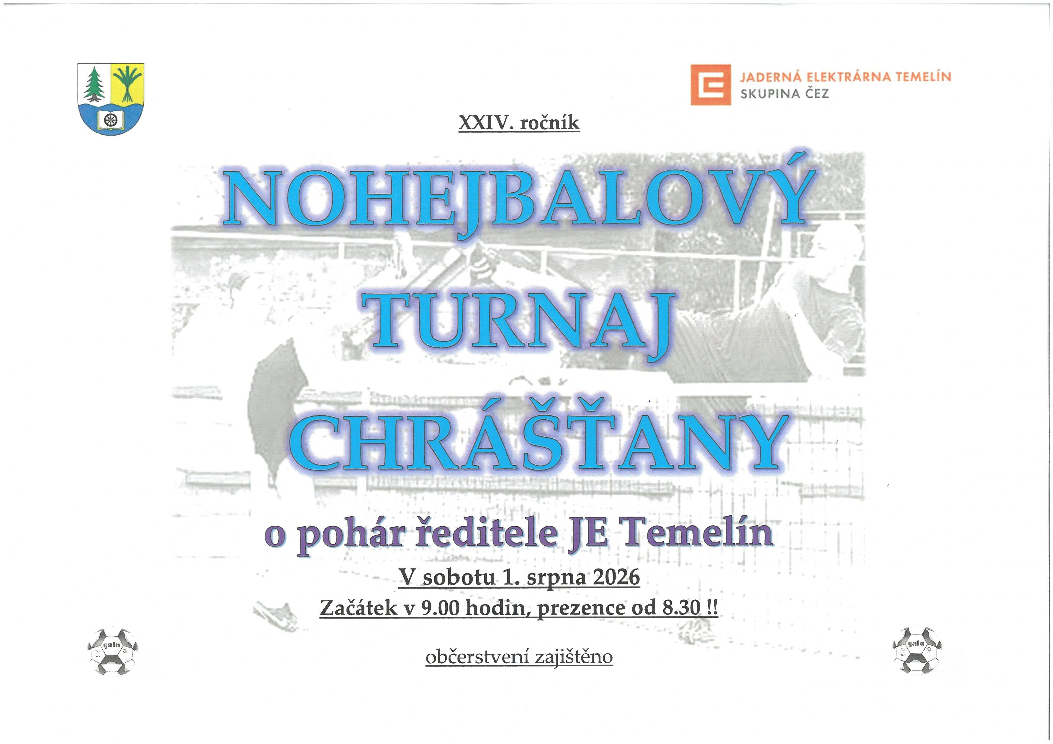 NOHEJBALOVÝ TURNAJ CHRÁŠŤANY