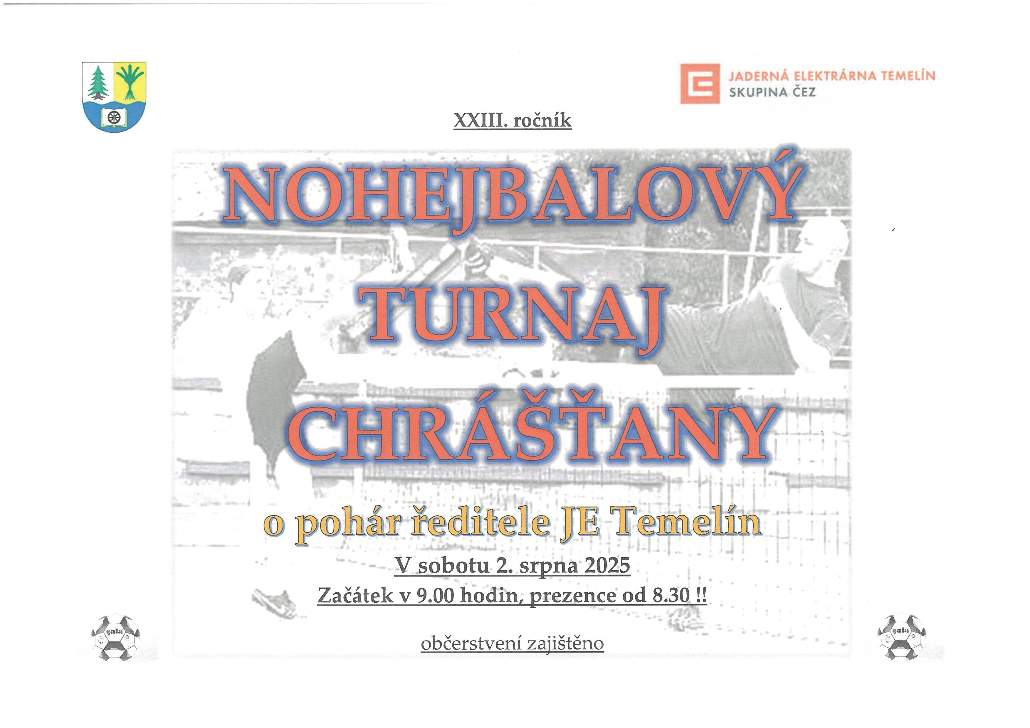 NOHEJBALOVÝ TURNAJ CHRÁŠŤANY