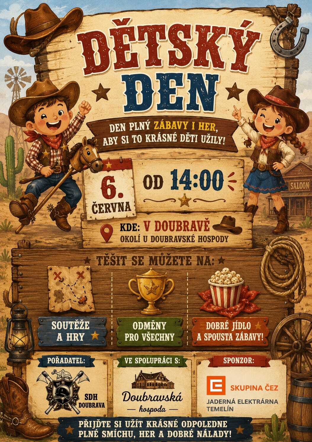 DĚTSKÝ DEN V DOUBRAVĚ