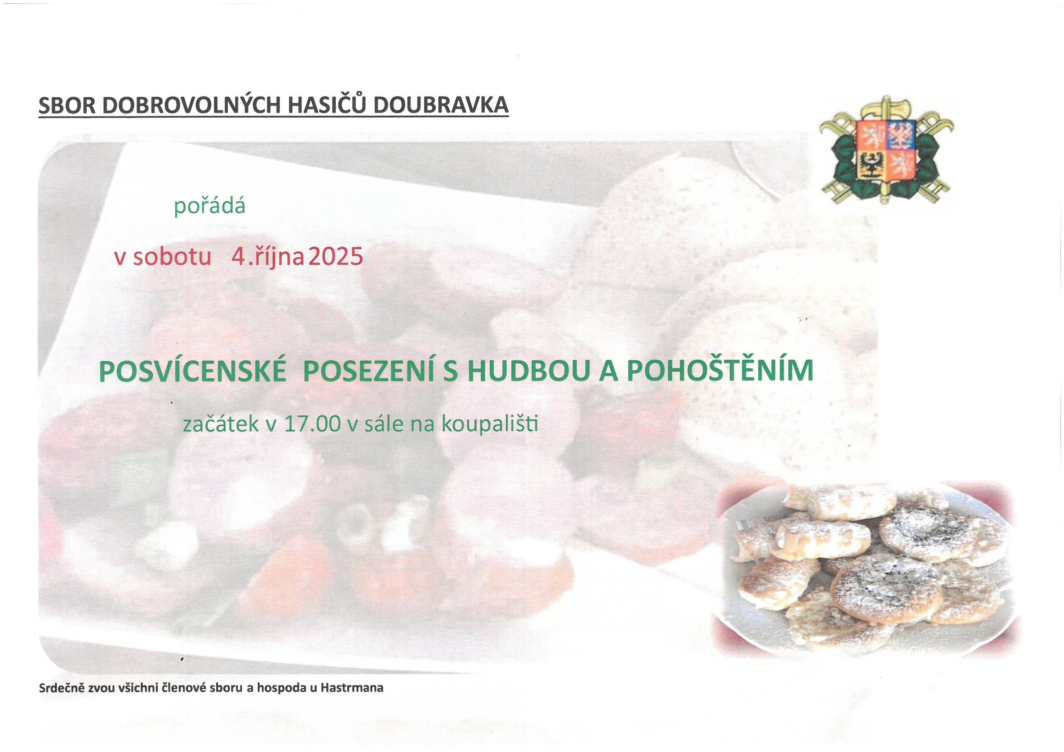 POSVÍCENSKÉ POSEZENÍ S V DOUBRAVCE