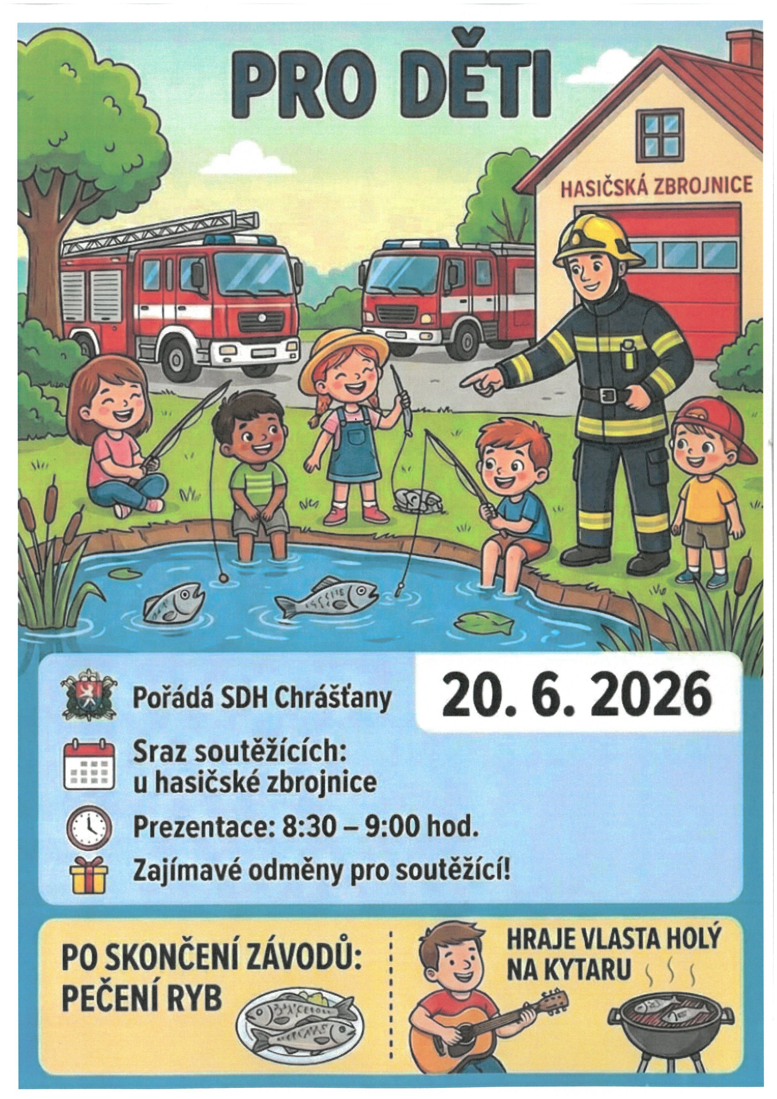 RYBÁŘSKÉ ZÁVODY PRO DĚTI V CHRÁŠŤANECH