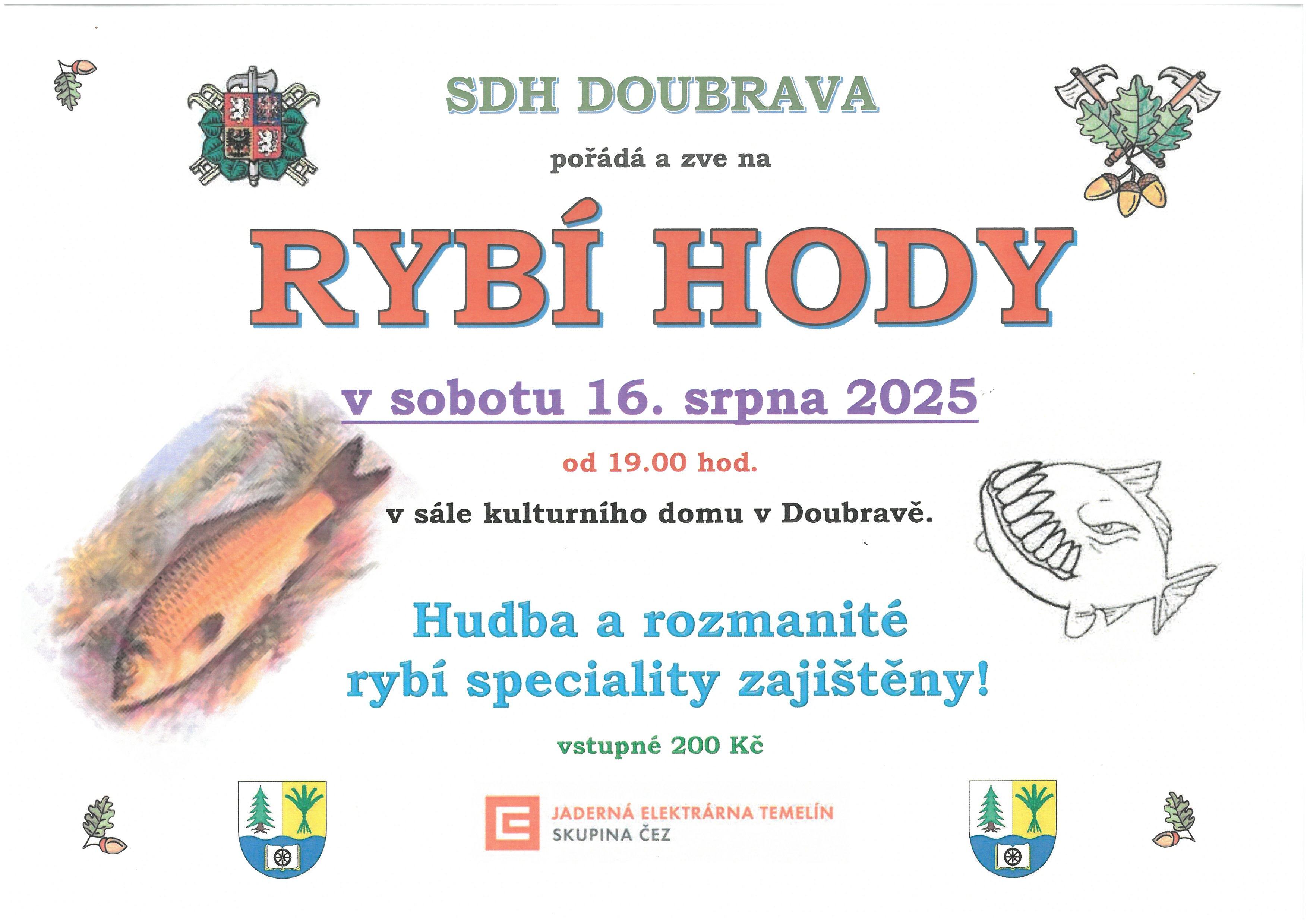 RYBÍ HODY DOUBRAVA