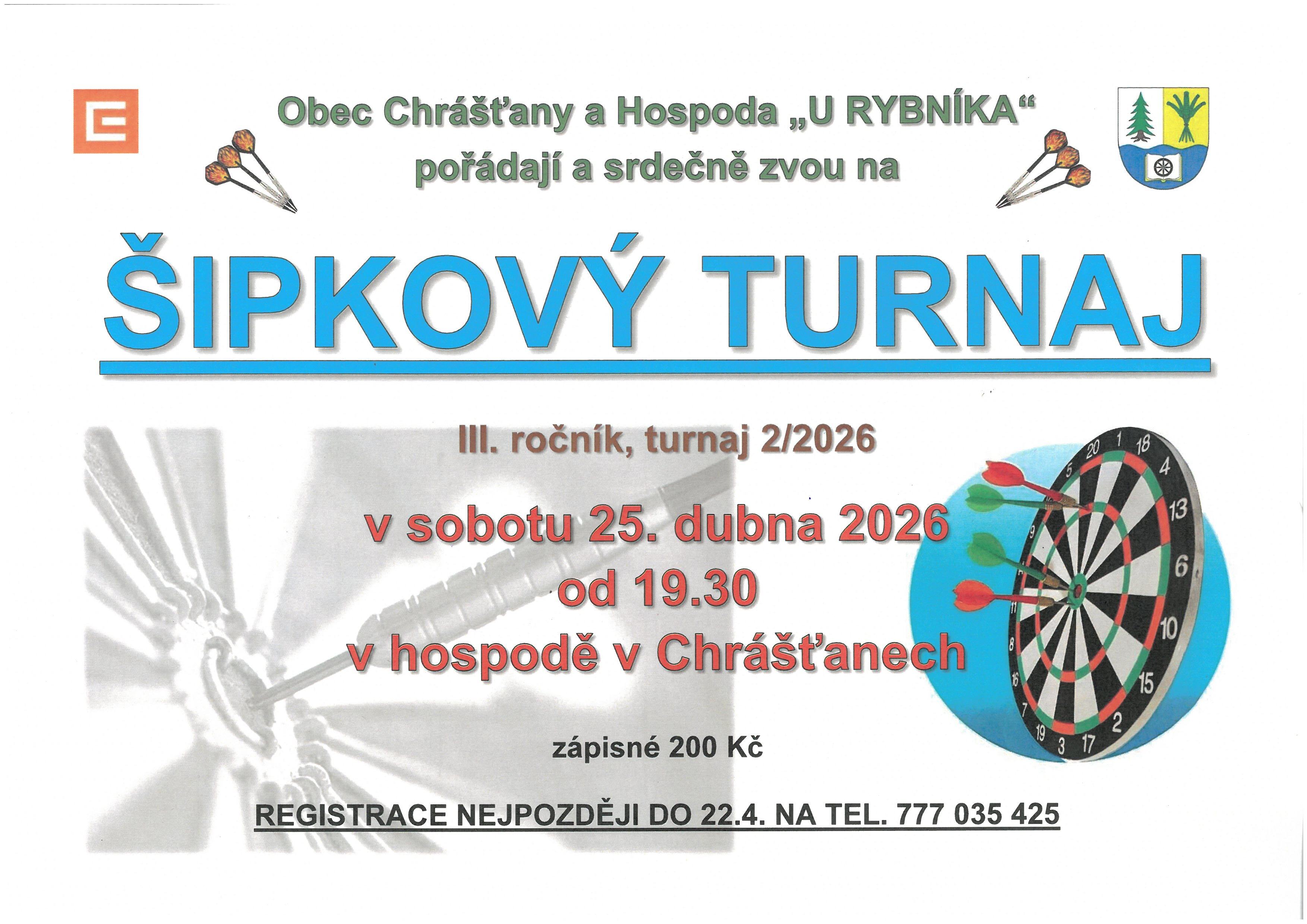 ŠIPKOVÝ TURNAJ 2/2026