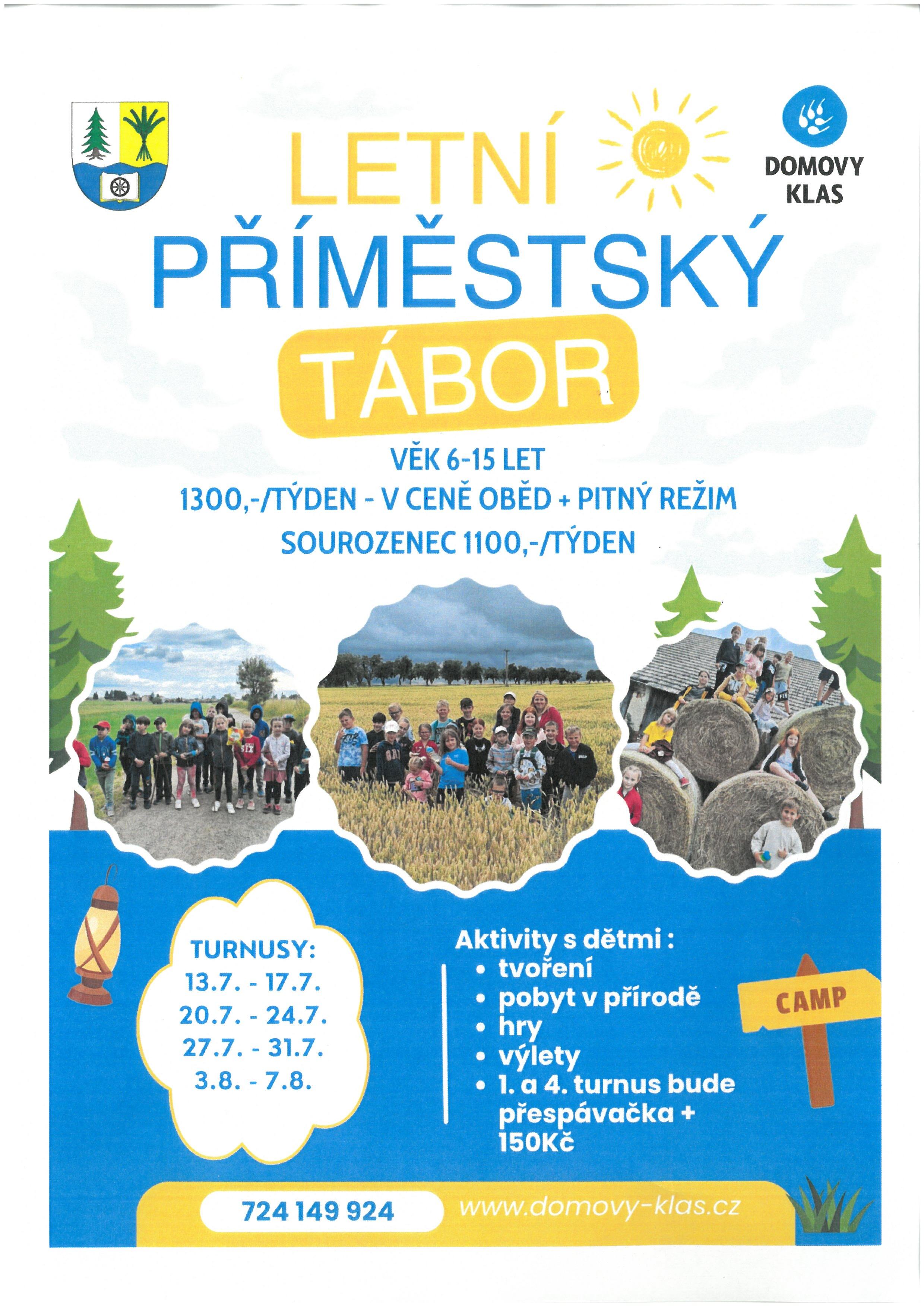 LETNÍ PŘÍMĚSTSKÝ TÁBOR CHRÁŠŤANY