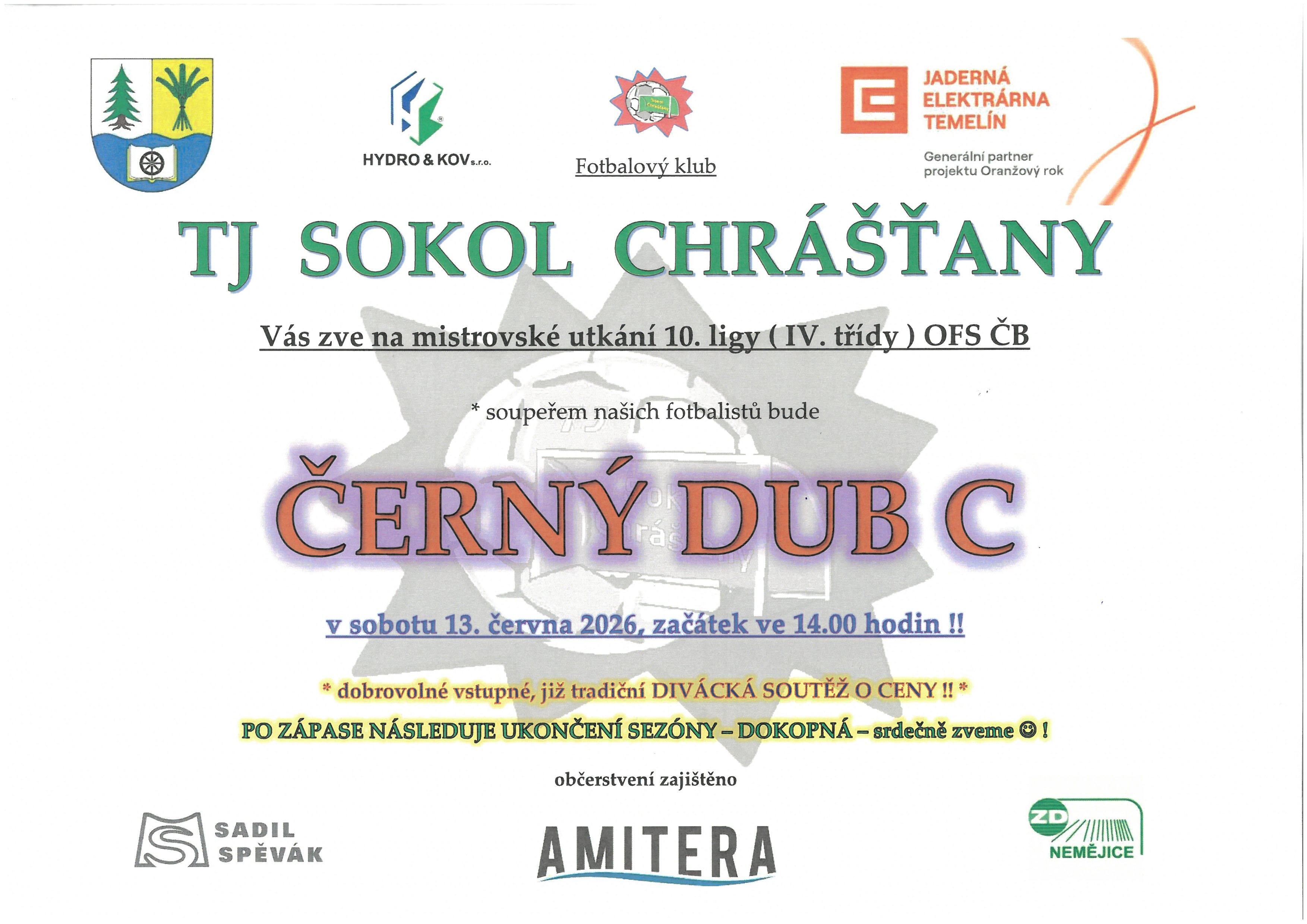 TJ SOKOL CHRÁŠŤANY - FOTBAL V CHRÁŠŤANECH