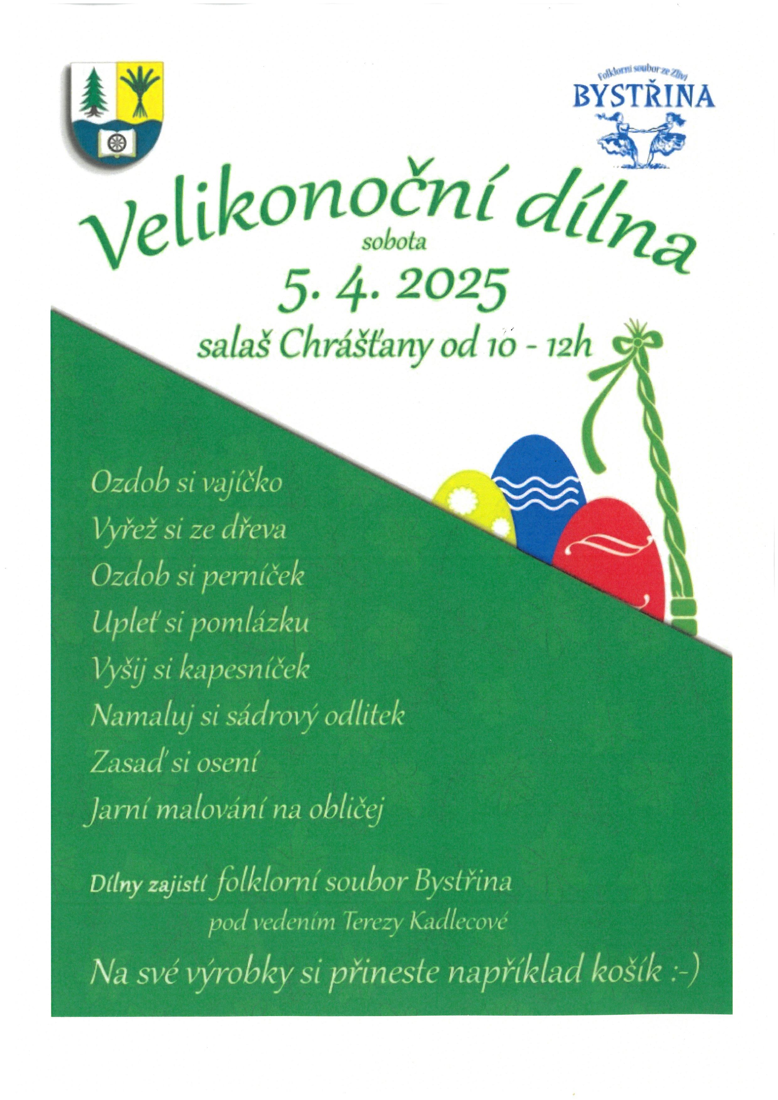 VELIKONOČNÍ DÍLNA - SALAŠ CHRÁŠŤANY