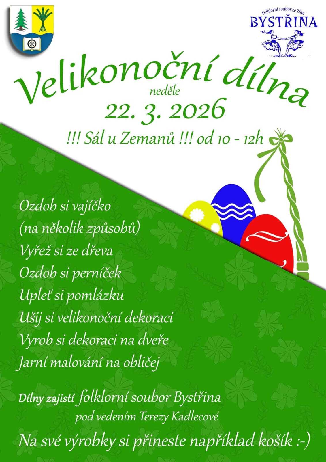 VELIKONOČNÍ DÍLNA V CHRÁŠŤANECH