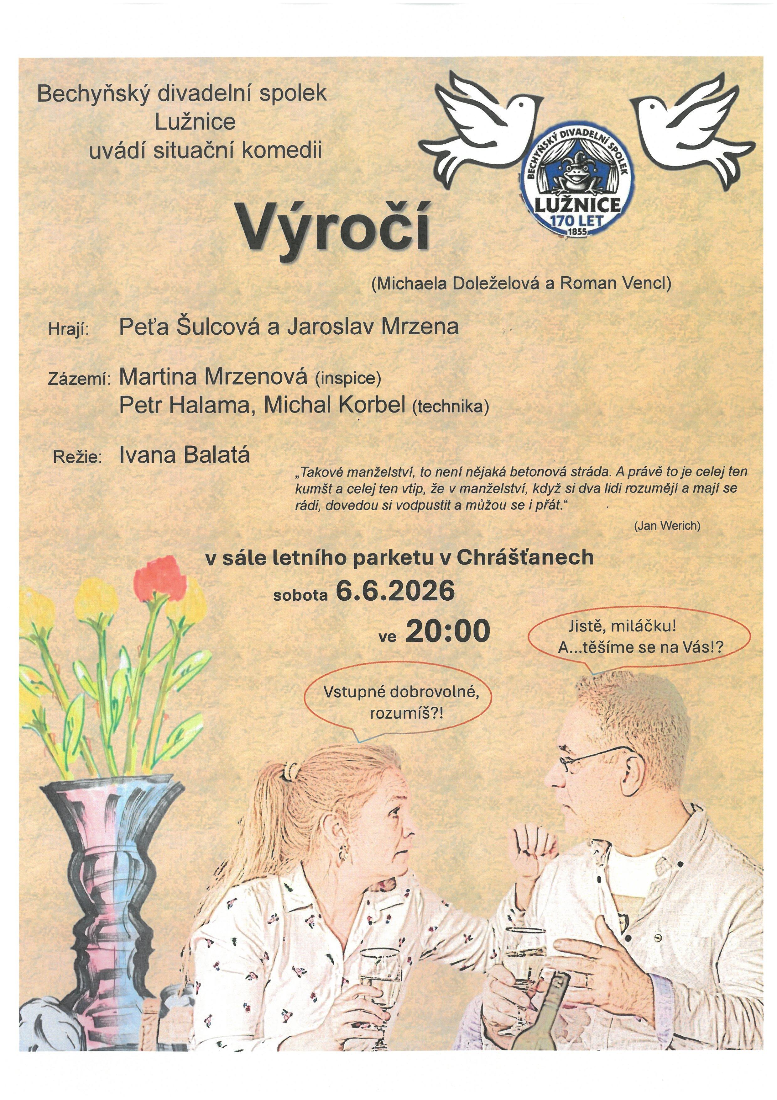 "VÝROČÍ" - DIVADELNÍ HRA V CHRÁŠŤANECH