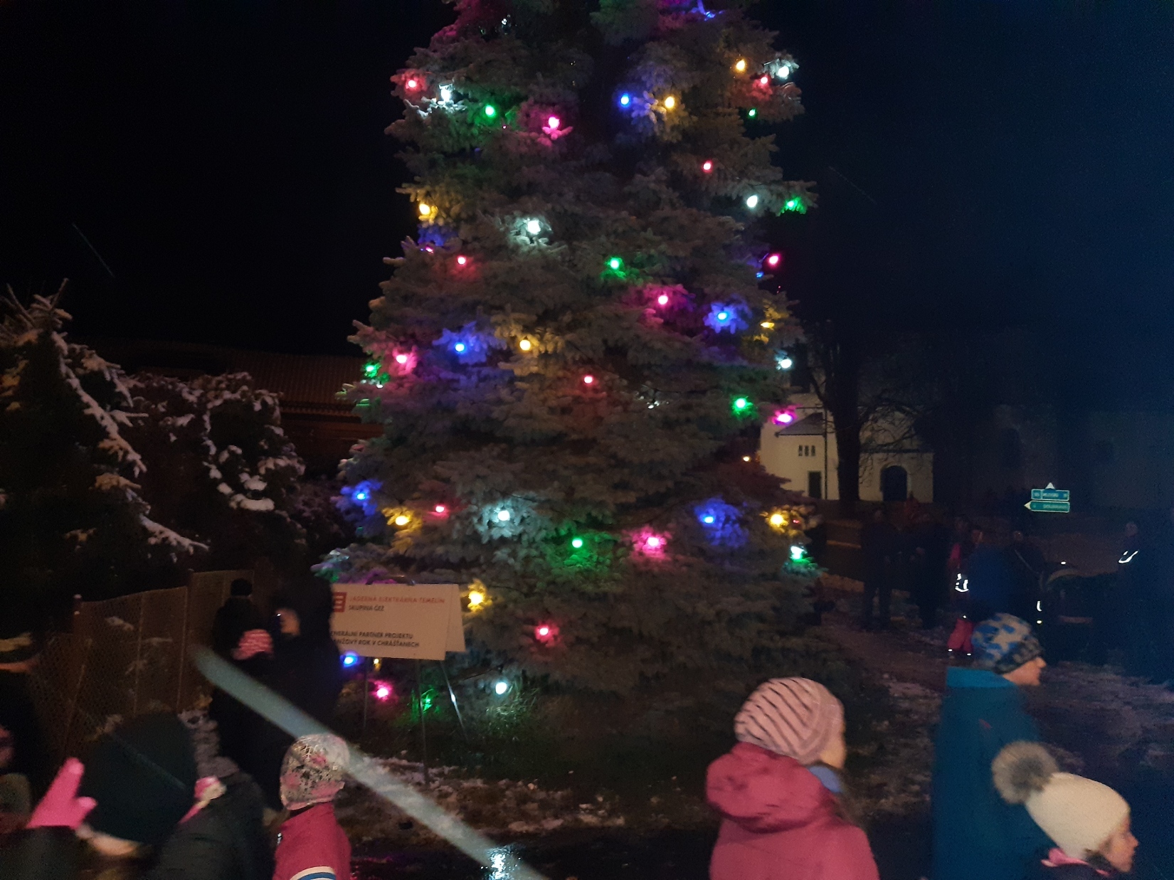 Rozsvícení vánočního stromu 2021 - poděkování